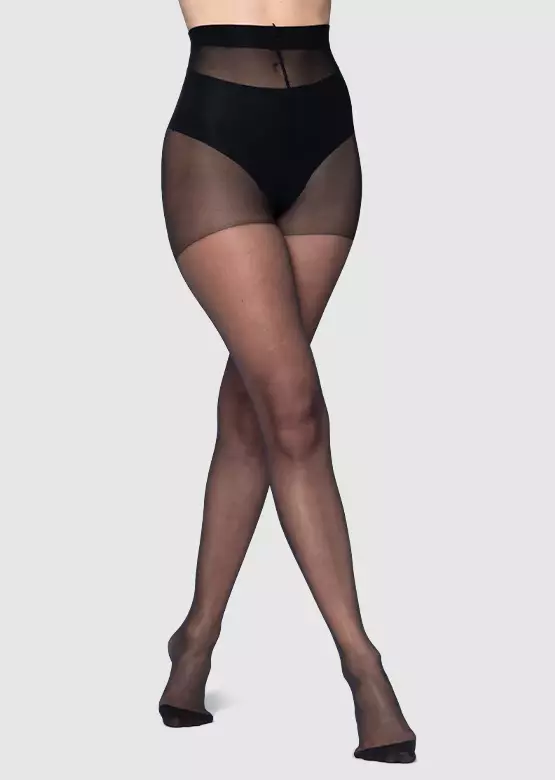 Norlyn satin ultra sukkahousut 15den black 40-44 - Naisten sukat ja sukkahousut - 7028413005552 - 1