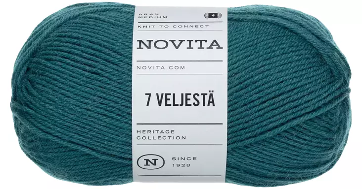 Novita 7 Veljestä Lumous 185 100g - Langat - 6412618201252 - 1