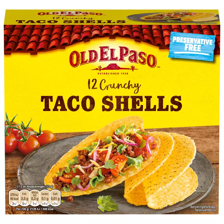 Old El Paso tacokuoret 156g - Tortilla ja tacokuoret - 8410076480552 - 1
