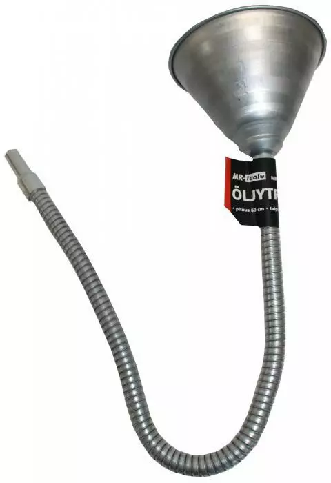 Öljytratti 60 cm, sinkitty teräs - Bensakanisterit,mittakannut ja suppilot - 6430074695842 - 1