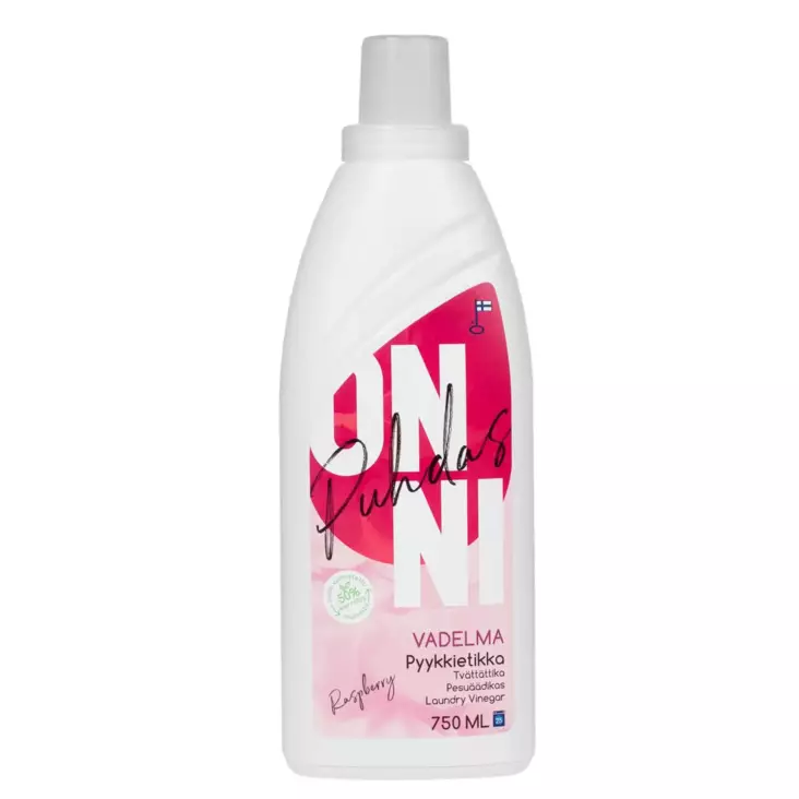 Onni pyykkietikka 750ml Vadelma - Pyykinpesu- ja huuhteluaineet - 6419642334802 - 1