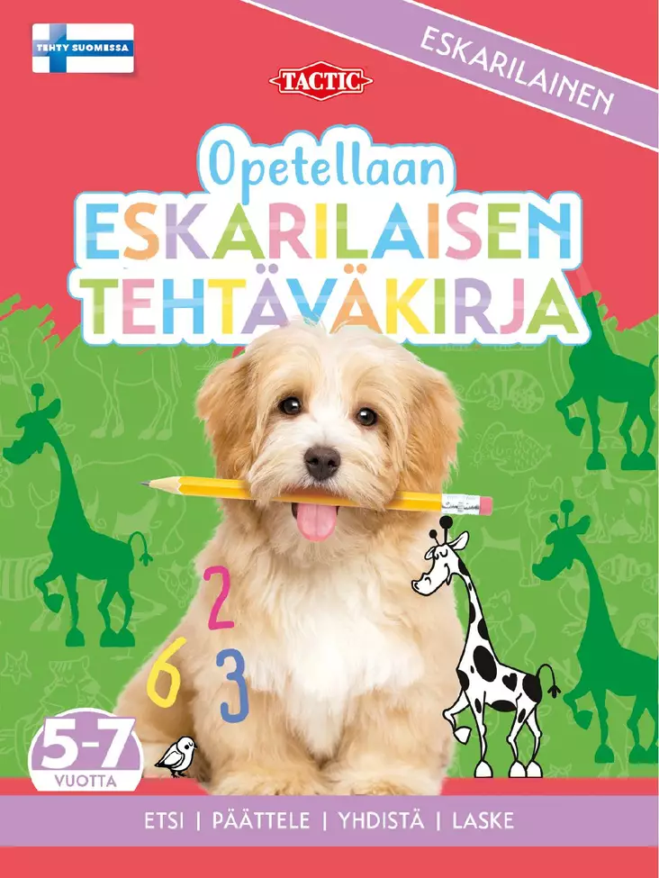 Opetellaan eskarilaisen tehtäväkirja - Väritys- ja puuhakirjat - 9789523083882 - 1