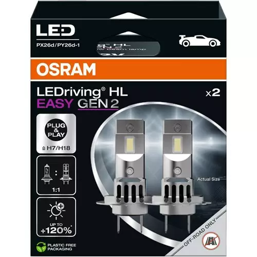 Osram Ledriving HL Easy Gen2 H7 polttimo - Led ajovalot ja polttimot - 4062172406932 - 1