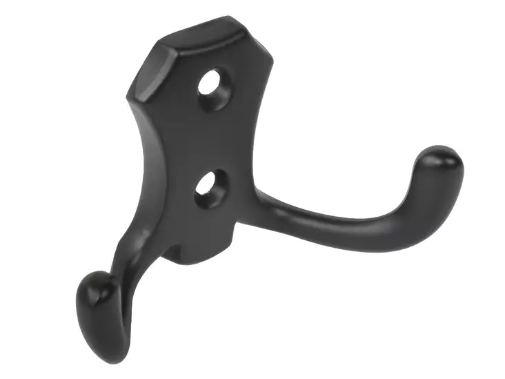 Perinteinen vaatekoukku musta - Koukut ja naulakot - 6414676023852 - 1