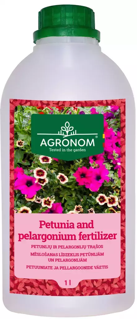 Petunia ja pelargonialannoite 1l - Puutarhalannoitteet - 4770168907522 - 1