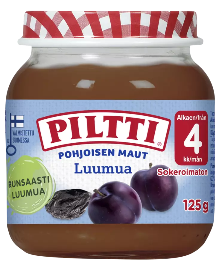 Piltti luumua 4kk 125g - Lasten ruoka ja juoma - 7613036849722 - 1