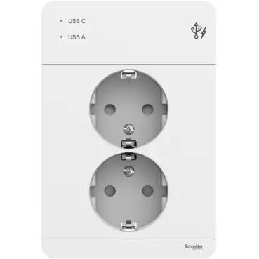 Pistorasia Exxact 2-os 2xUSB - Pistorasiat - 3606489859992 - 1