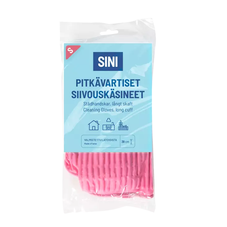 Pitkävartiset siivouskäsineet s - Kumihanskat - 6423800321702 - 1