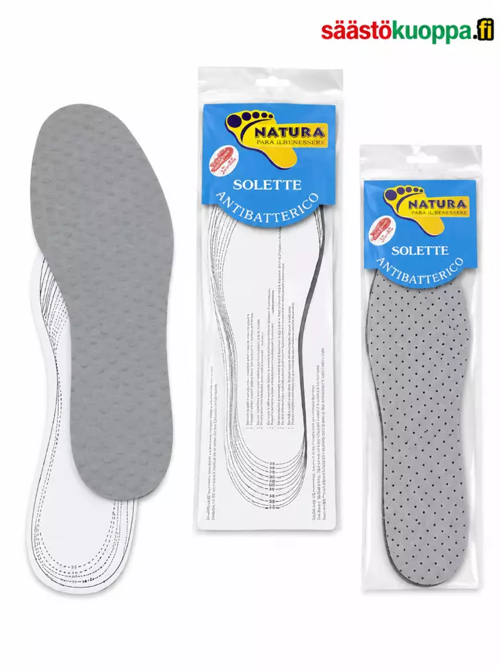 Pohjalliset Antibacterial, leikattavissa - Kenkätarvikkeet - 6438159266482 - 1