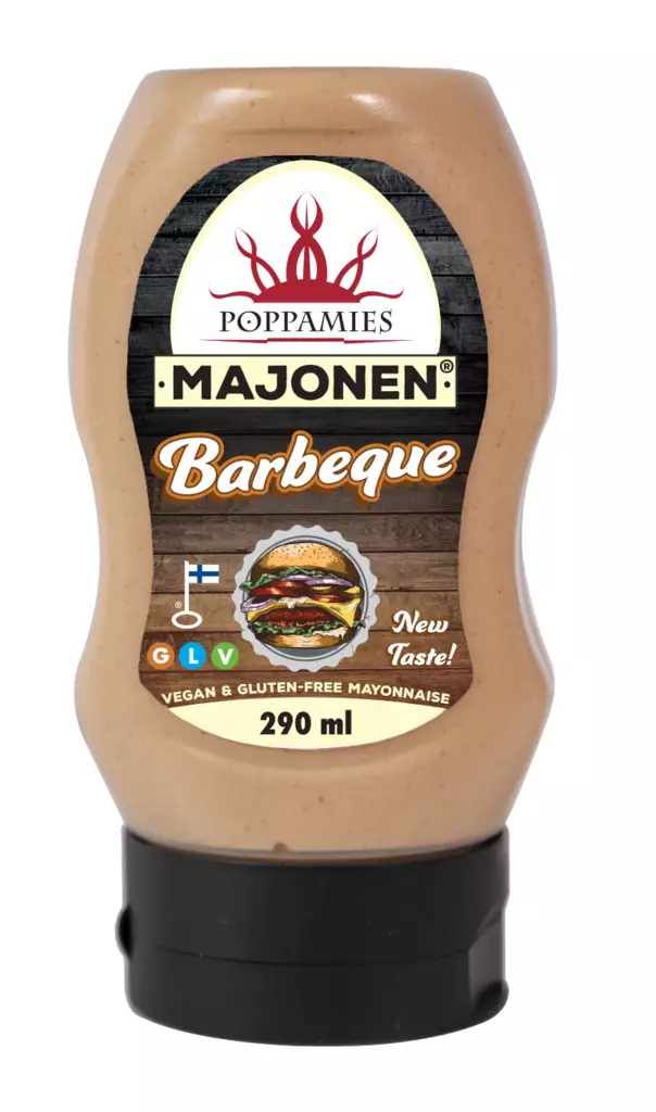 Poppamies Majonen barbeque 290ml - Majoneesit,maustekastikkeet ja tahnat - 6430078920452 - 1