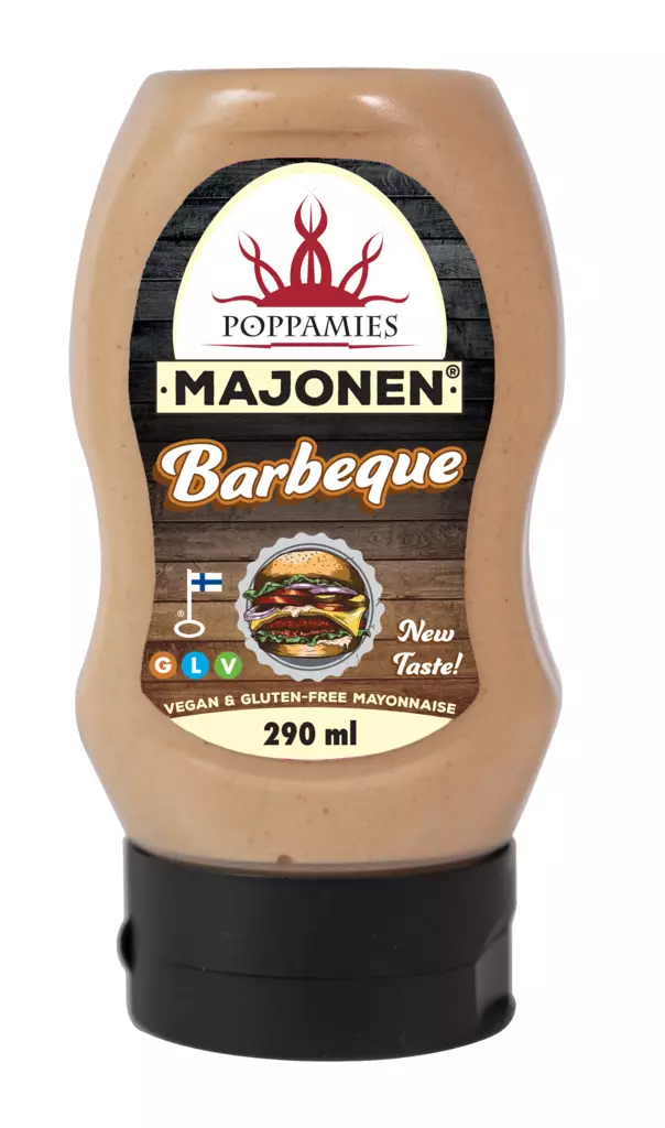 Poppamies Majonen barbeque 290ml - Majoneesit,maustekastikkeet ja tahnat - 6430078920452 - 1