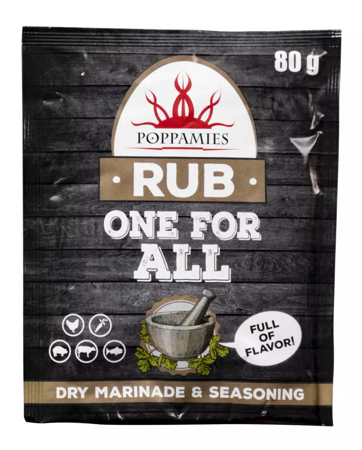 Poppamies Rub One For All mausteseos 80g - Majoneesit,maustekastikkeet ja tahnat - 6430034013952 - 1