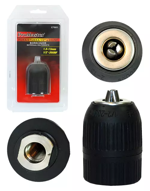 Promaster poraistukka 13mm 1/2" X 20 - Akku- ja sähkötyökalujen tarvikkeet - 6420286879512 - 1