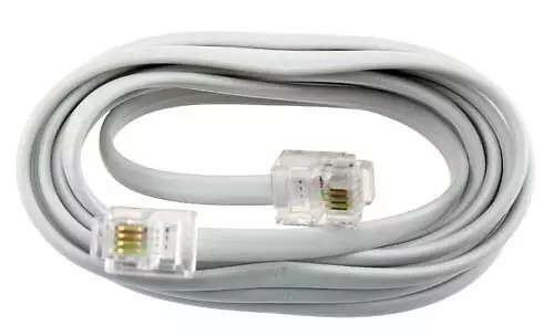 Puhelinjatkojohto USA 2m - Asennuskaapelit ja sähköjohdot - 6438140983022 - 1