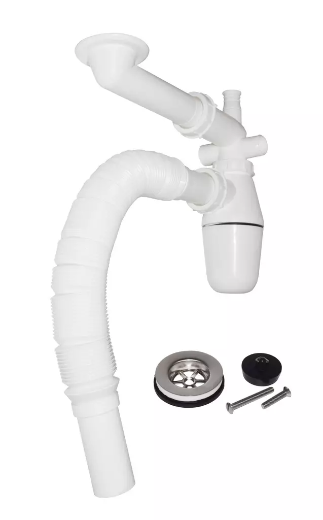 Pullovesilukko 32mm haitariputkella 3 p. - Viemäröintitarvikkeet - 6438140500922 - 1