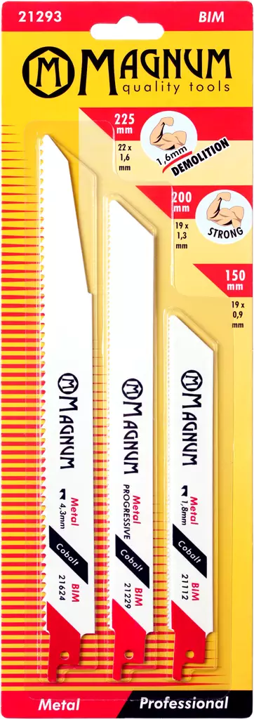 Puukkosahanteräsarja 3-os. BIM - Puukko-ja pistosahanterät - 6418868212932 - 1