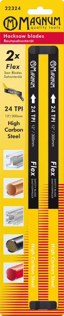 Rautasahanterä 2kpl Flex 24T - Sahanterät - 6418868223242 - 1