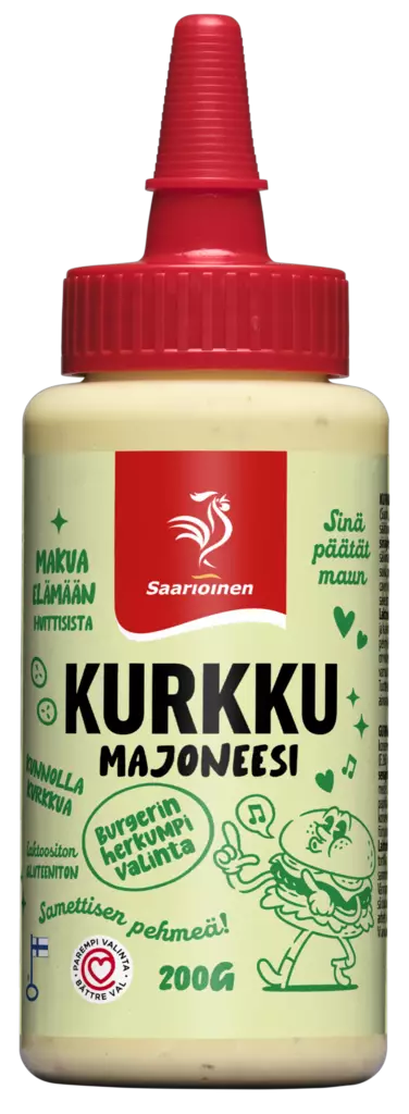 Saarioinen kurkkumajoneesi 200g - Majoneesit,maustekastikkeet ja tahnat - 6412000014002 - 1