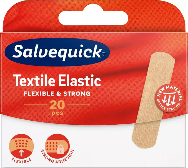 Salvequick Textil kangaslaastari 20kpl - Desifiointi ja laastarit - 7310616442242 - 1