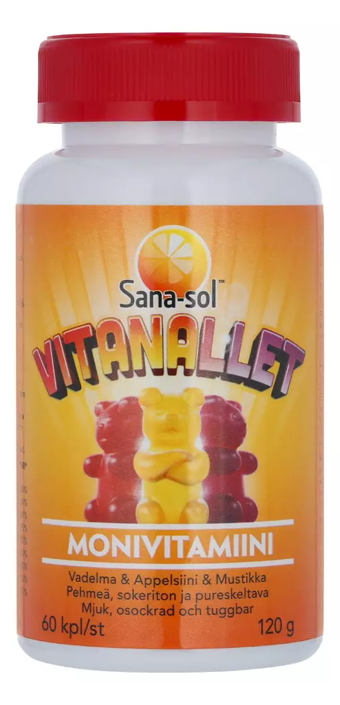 Sana-sol Vitanallet monivitamiinivalmist - Vitamiinit ja mineraalit - 7070866017712 - 1