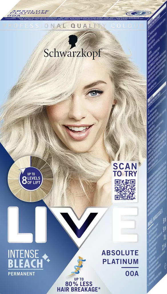 Schwarzkopf Live 00A Absolute Platinum - Hiusvärit - 5012583002642 - 1