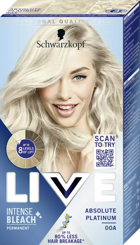 Schwarzkopf Live 00A Absolute Platinum - Hiusvärit - 5012583002642 - 1