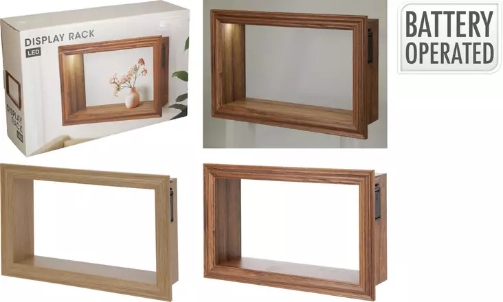 Seinähylly kuutio MDF paristokäyttö - Pienkalusteet - 8721037601702 - 1