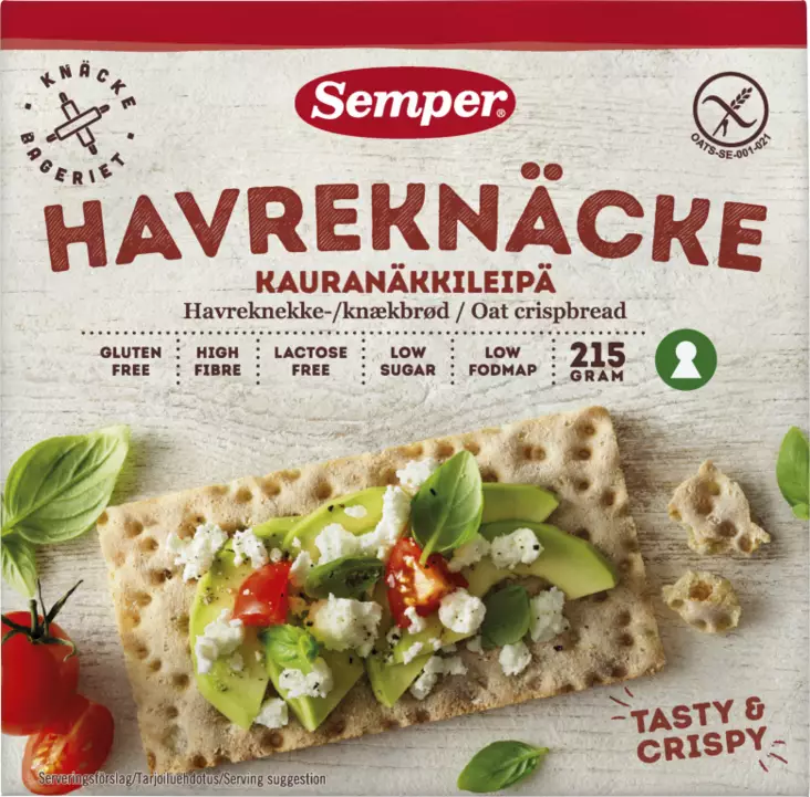 SEMPER HAVREKNÄCE KAURANÄKKILEIPÄ 215G - Kissat - 7310100600462 - 1