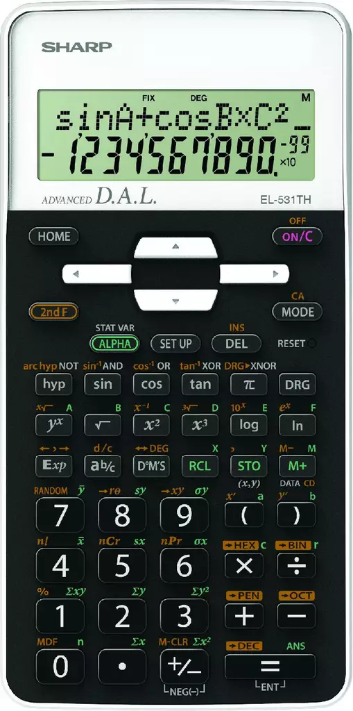 Sharp funktiolaskin EL531THB valkoinen - Muut toimistotarvikkeet - 4974019921112 - 1
