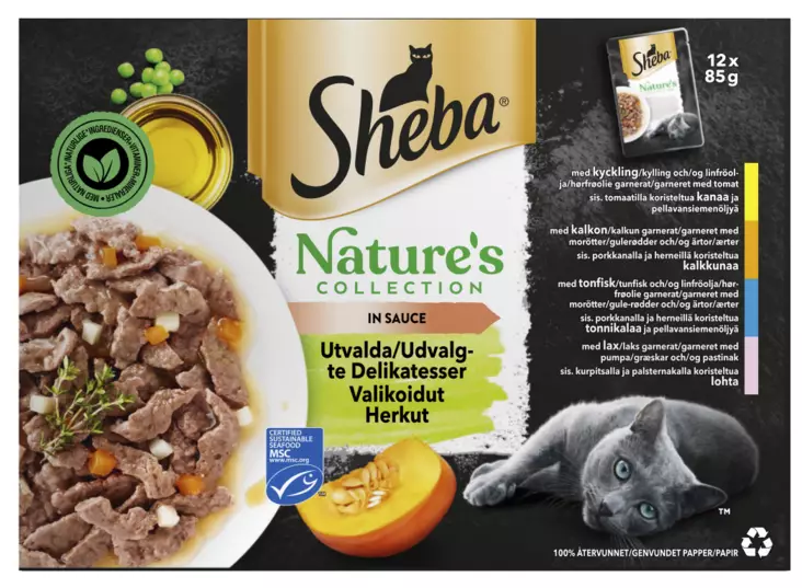 Sheba Nature`s valikoidut herkut 12x85g - Kissan märkäruoat - 4770608263362 - 1
