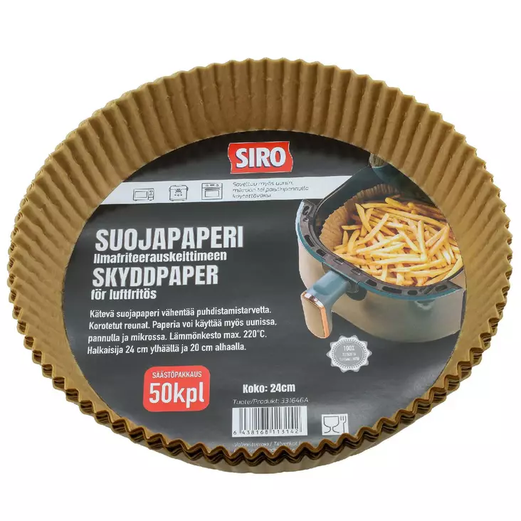 Siro suojapaperi ilmafriteerausk. 50kpl - Airfryerit ja tarvikkeet - 6438168113142 - 1
