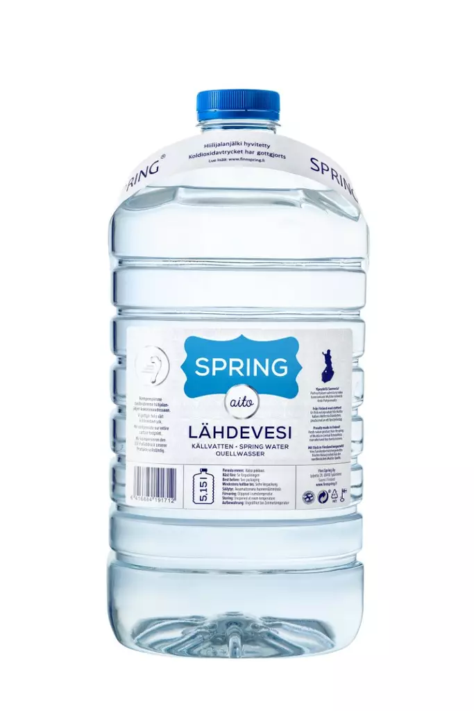 SPRING AQUA lähdevesi 5,15l - Lähdevedet ja kivennäisvedet - 6416884191712 - 1
