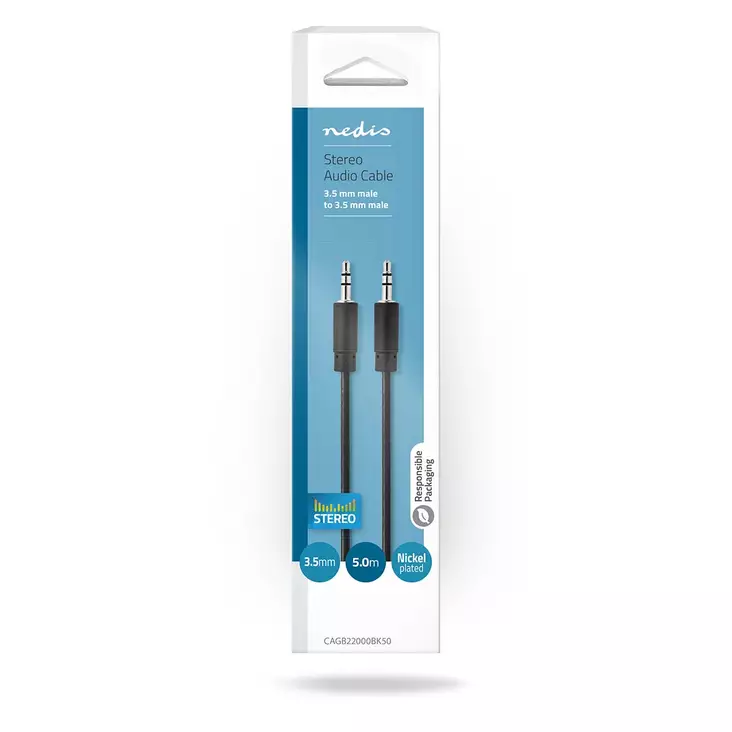 Stereoäänikaapeli 3.5mm/3.5mm - Audiokaapelit - 5412810288052 - 1