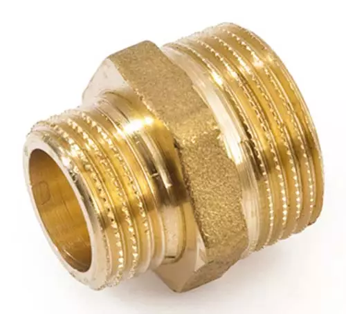Supistuskaksoisnippa 3/4"-1/2" messinki - Letkuliittimet - 6438140055002 - 1