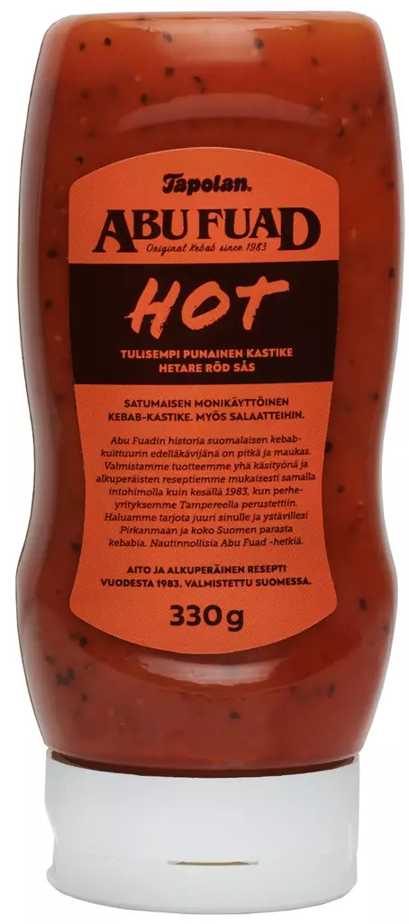 Tapolan abu fuad hot 330g - Majoneesit,maustekastikkeet ja tahnat - 6409490003562 - 1