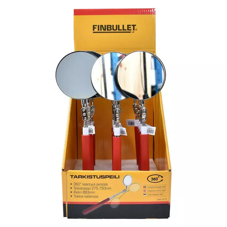 Tarkistuspeili ø 82 mm teleskooppivarrella - Auton huoltotyökalut - 6438152021132 - 1