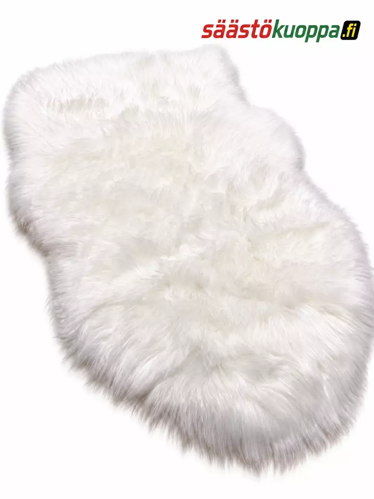 Tekoturkistalja 60x100cm valkoinen - Viltit - 6438159074902 - 1
