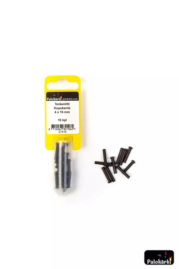 Teräsniitti kupukanta 4x16mm 10kpl - Niitit ja hakaset - 8712067821062 - 1