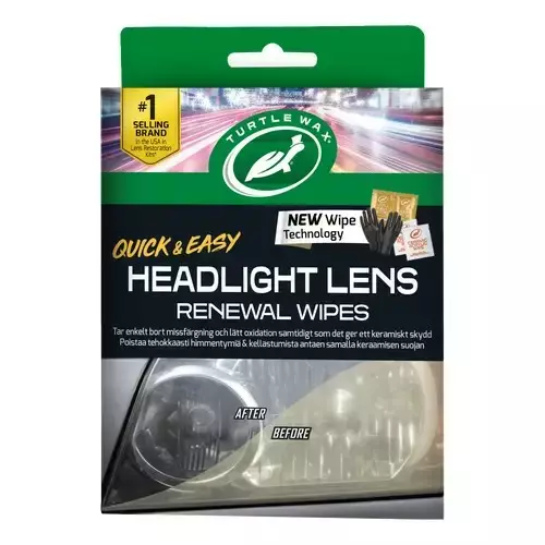 Turtle Wax Headlight Lens Renewal Wipes - Liinat ja levittimet - 5010322547492 - 1