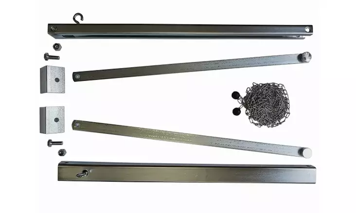 Tuulisalpa/aukipitolaite hallin oviin - Ovenkahvat ja helat - 6417556000042 - 1