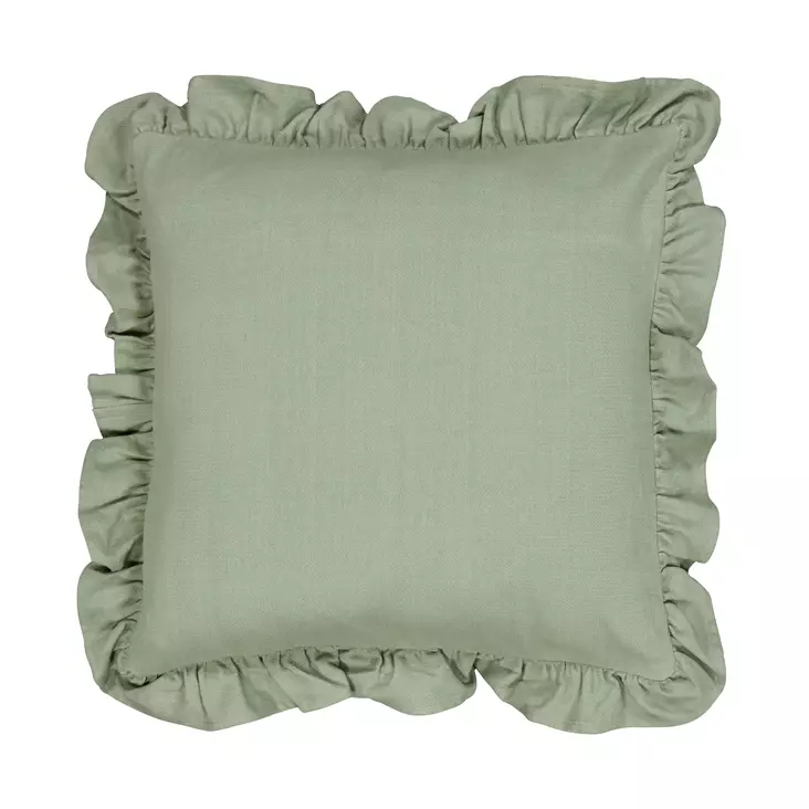 Tyyny Volang 45x45cm tea green - Koristetyynyt ja sohvanpäälliset - 7318161560862 - 1