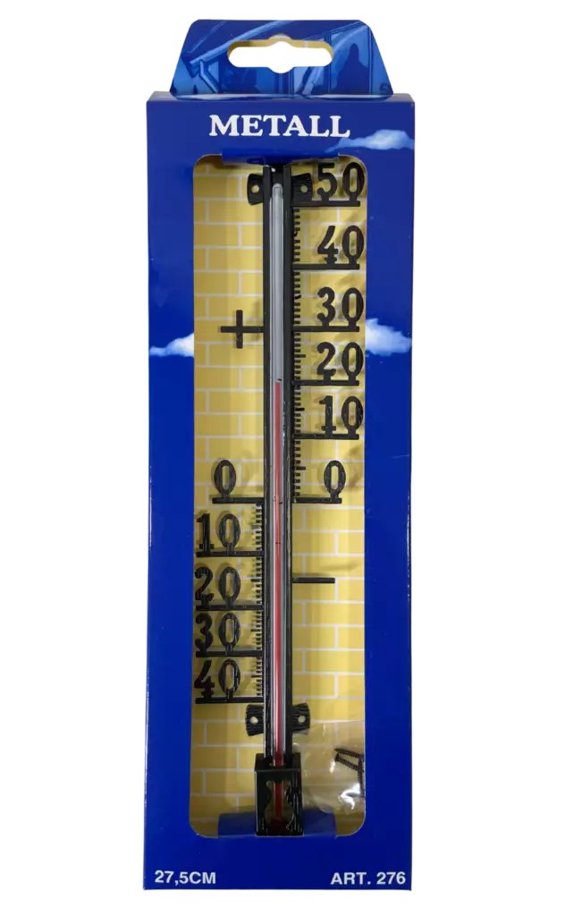 Ulkolämpömittari metalli 270mm - Lämpömittarit - 7316040002762 - 1