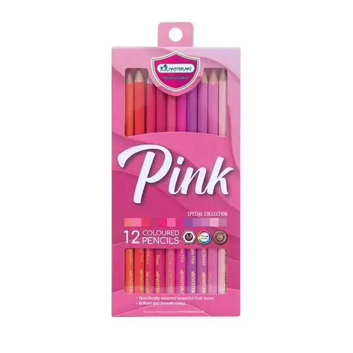 VÄRIKYNÄT 12KPL PINK - Muut askartelutarvikkeet - 8851907306472 - 1