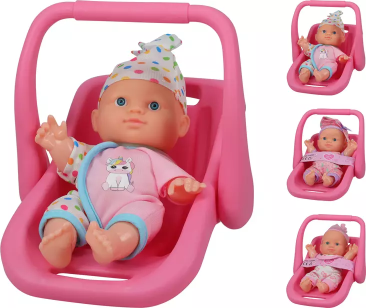 Vauva nukke autonistuimessa - Nuket ja tarvikkeet - 8721037596312 - 1