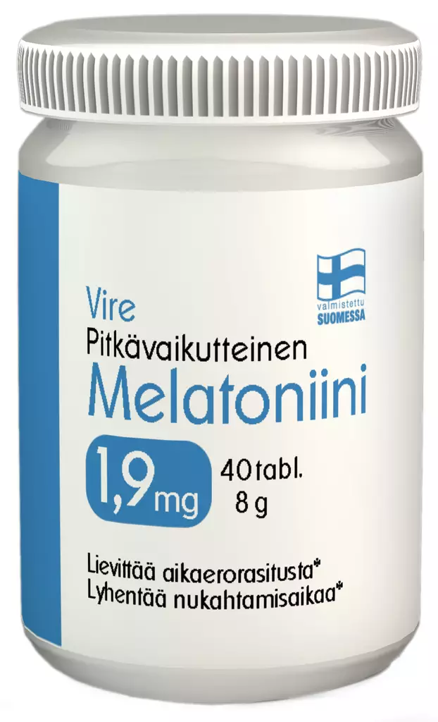 Vire Melatoniinivalmiste 1,9mg 40kpl - Vitamiinit ja mineraalit - 6430067845032 - 1
