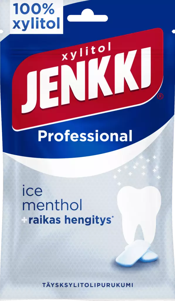 Xylitol JENKKI Prof. ice menthol 90g - Purukumit - 6420256015582 - 1