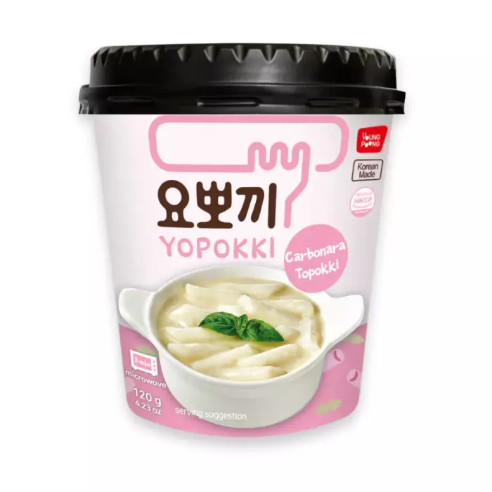 Yopokki Ricecake Cup Carbo 120g - Pastat - 8809054403612 - 1