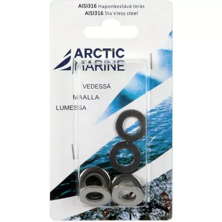 Aluslevy Arctic Prosteel DIN125A M5 AISI 316 12 kpl - Aluslevyt - 6430045422583 - 2