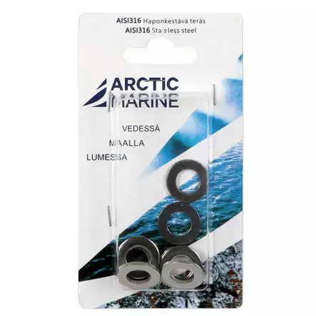 Arctic Prosteel Aluslevy DIN125A M10 AISI 316 10 kpl - Aluslevyt - 6430045422613 - 2