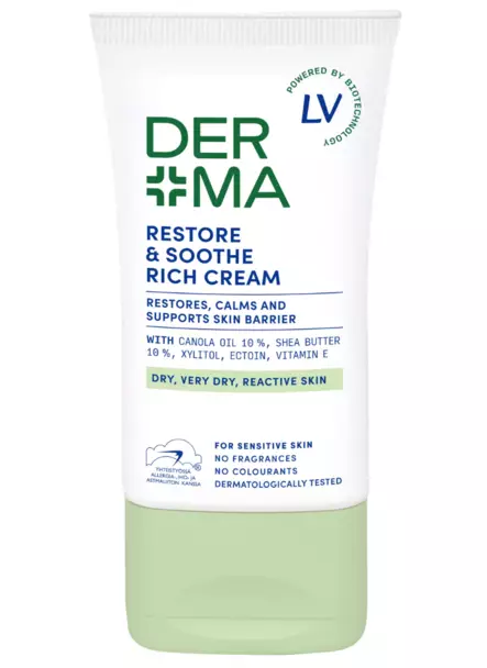 Derma by LV 50ml Restore & Soothe Rich - Päivävoiteet - 6414505209693 - 1